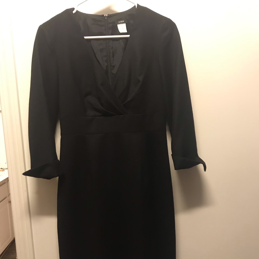 Black Wool J. Crew Work Dress